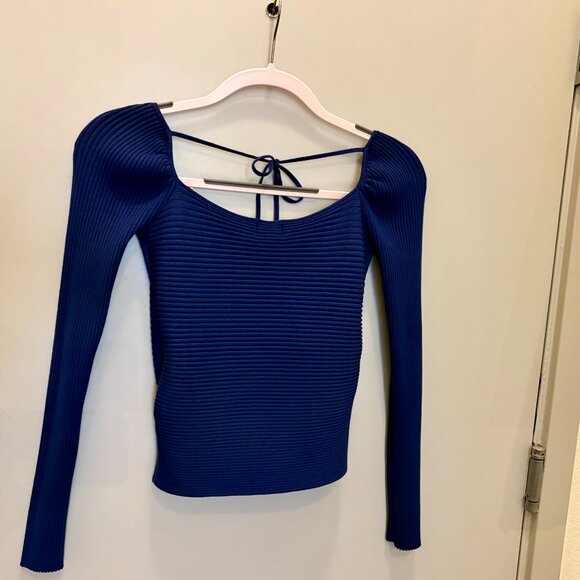 Cami NYC Ribbed Criss-Cross Sweater Size Small - Picture 3 of 4